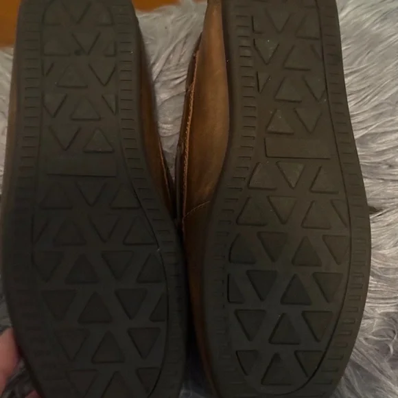 Steve Madden Brown Leather Boat Shoes - Picture 4 of 4